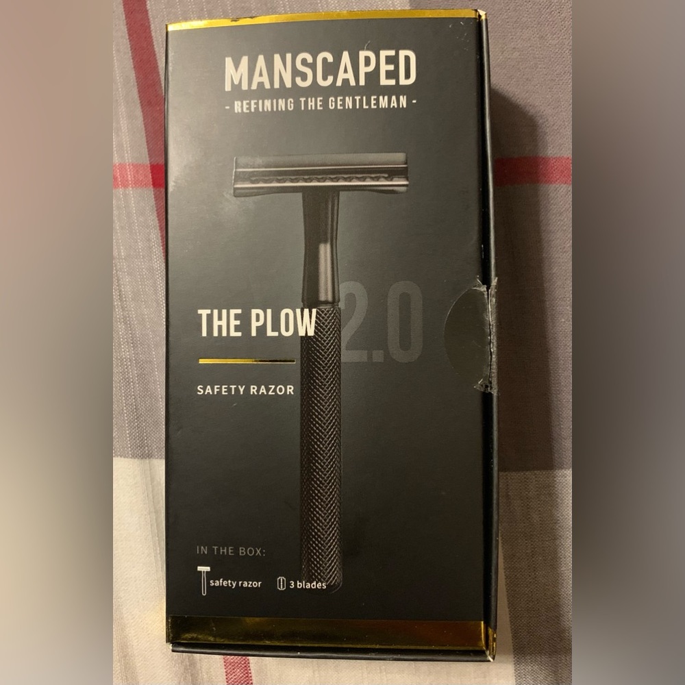 The Plow 2.0 Manscape 
SINGLE BLADE DOUBLE-EDGED SAFETY RAZOR 🪒 (NOWT)